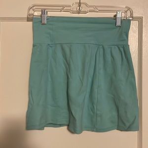 Teal mini skirt